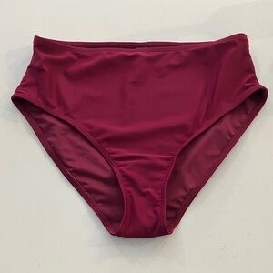 NWOT Burgundy Bikini Bottom